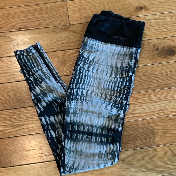 🚨5 for $20 Bebe Sport Work Out Gym Leggings Zip Bottoms XS - Picture 2 of 3